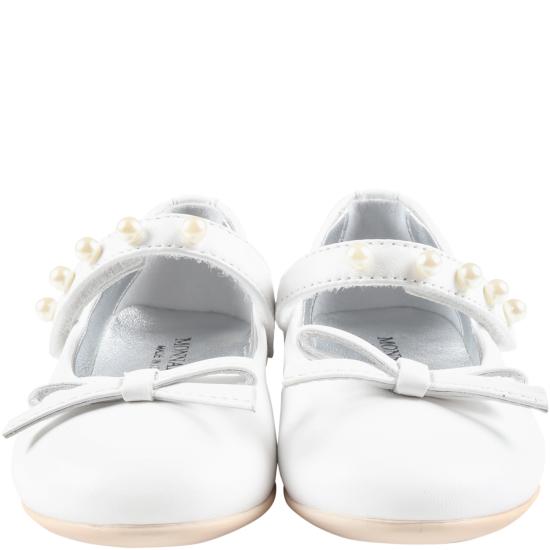  [키즈] 모나리자 플랫 슈즈 83A004 1703 0001 WHITE - MONNALISA