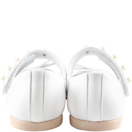  [키즈] 모나리자 플랫 슈즈 83A004 1703 0001 WHITE - MONNALISA