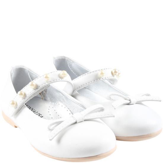  [키즈] 모나리자 플랫 슈즈 83A004 1703 0001 WHITE - MONNALISA