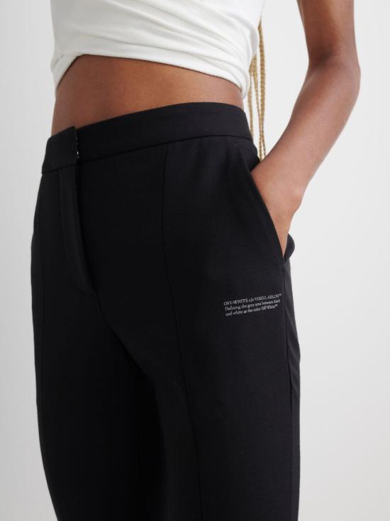  오프화이트 스트레이트 스트레이트 팬츠 OWCA136C99 FAB0011001 - OFF WHITE