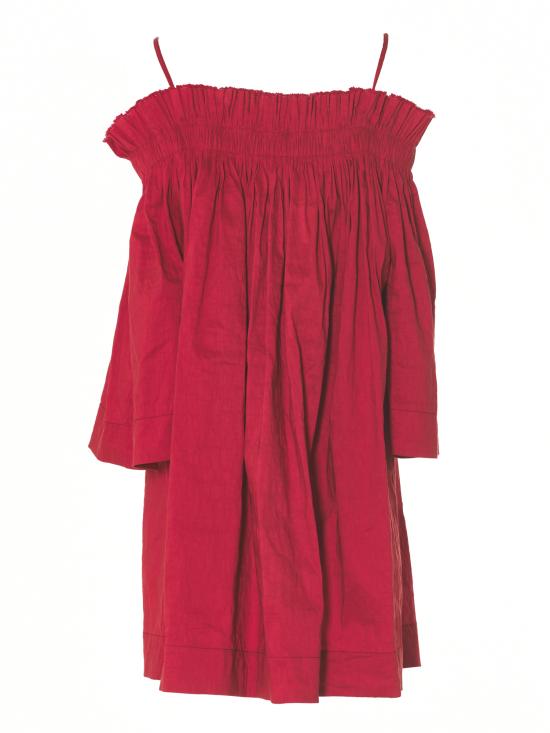  우마 왕 숏 원피스 UP1016U17S1 RED - UMA WANG