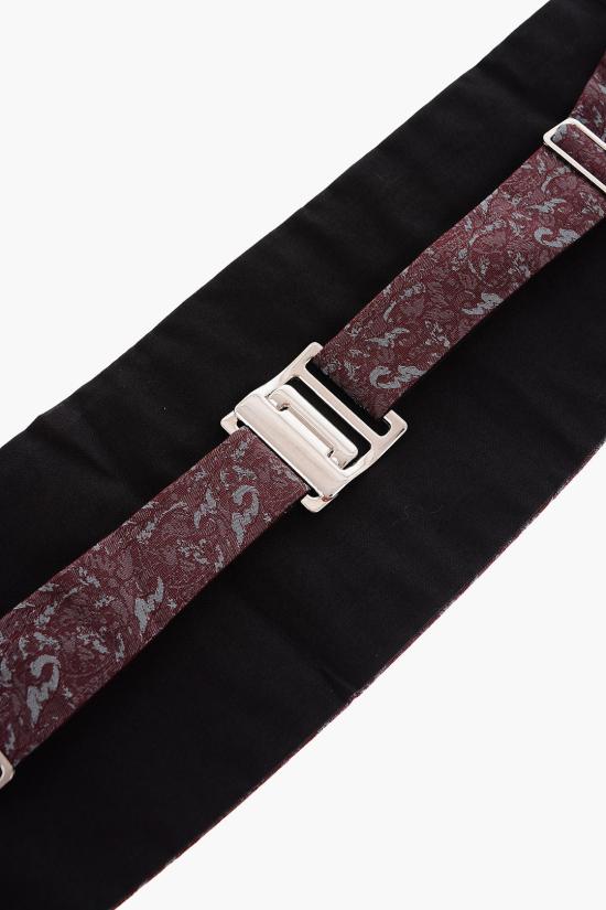  꼬르넬리아니 패브릭 벨트 87U317 1120488 040 Burgundy - CORNELIANI