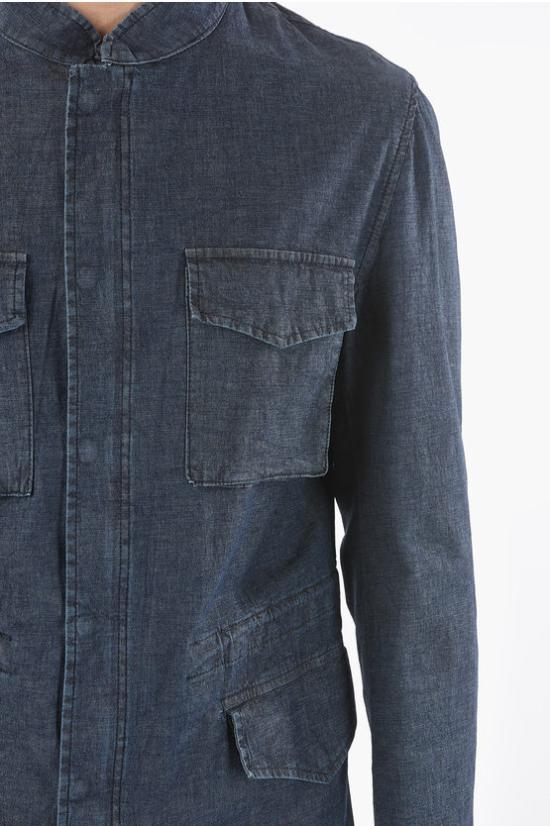  꼬르넬리아니 긴팔 셔츠 872AZ7 1120152 001 Blue - CORNELIANI