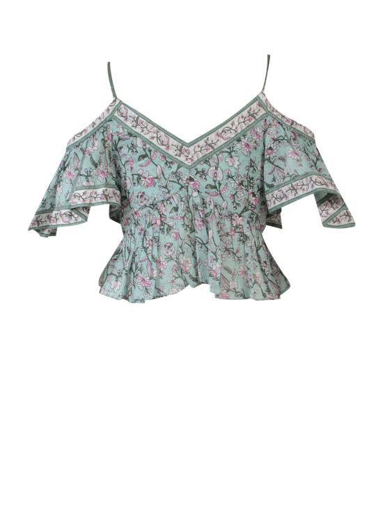 24FW 이자벨마랑에뚜왈 블라우스 HT0030FAA1J50E ALGR Multicolor - ISABEL MARANT ETOILE