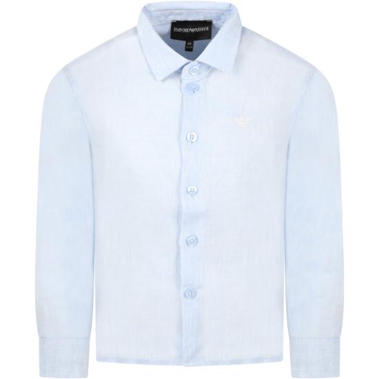 25FW [키즈] 엠포리오 아르마니 셔츠 8N4CJ9 3NEEZ 0744 LIGHT BLUE