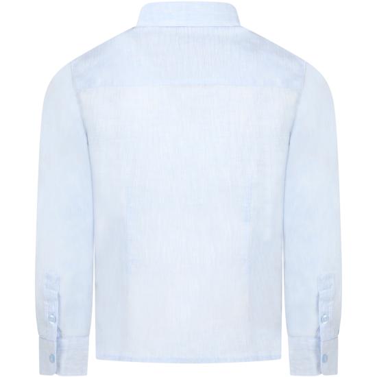 25FW [키즈] 엠포리오 아르마니 셔츠 8N4CJ9 3NEEZ 0744 LIGHT BLUE - EMPORIO ARMANI