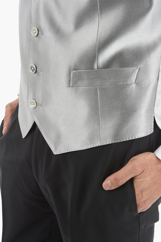  꼬르넬리아니 베스트 87CZ12 1168399 026 Bianco Grigio - CORNELIANI