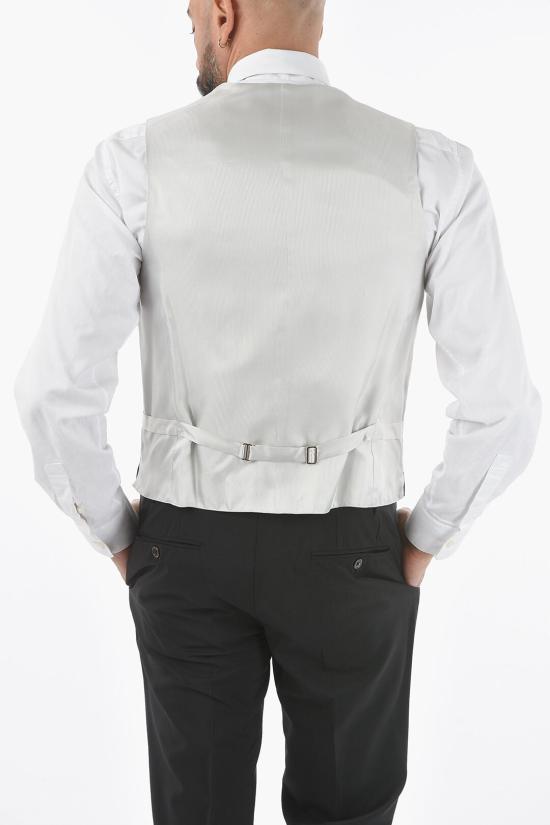  꼬르넬리아니 베스트 87CZ12 1168399 026 Bianco Grigio - CORNELIANI