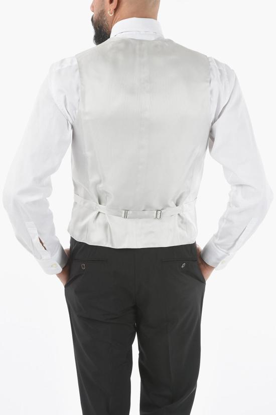  꼬르넬리아니 베스트 87CZ35 1167147 026 Bianco Grigio - CORNELIANI