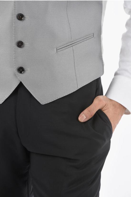  꼬르넬리아니 베스트 87CZ35 1167147 026 Bianco Grigio - CORNELIANI