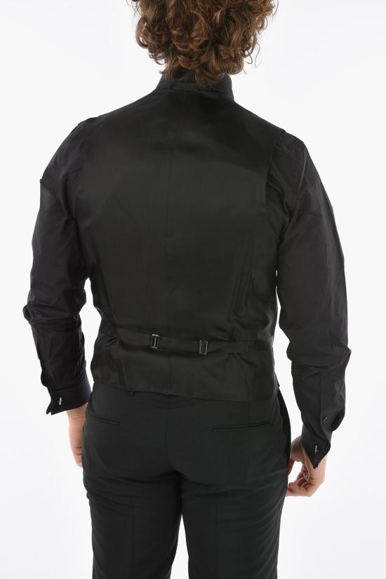  꼬르넬리아니 베스트 87CZ03 1167142 040 Nero Rosso - CORNELIANI