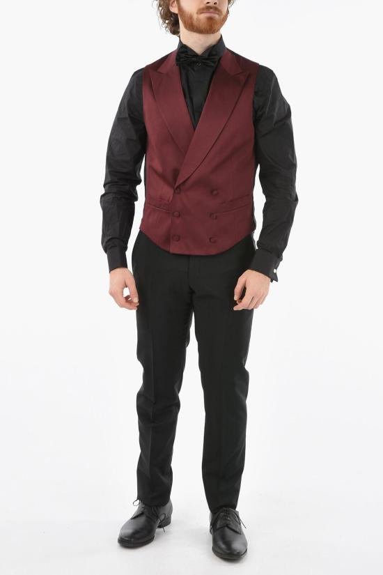  꼬르넬리아니 베스트 87CZ03 1167142 040 Nero Rosso - CORNELIANI