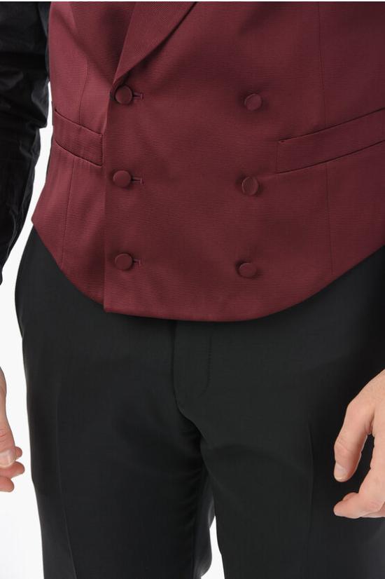  꼬르넬리아니 베스트 87CZ03 1167142 040 Nero Rosso - CORNELIANI