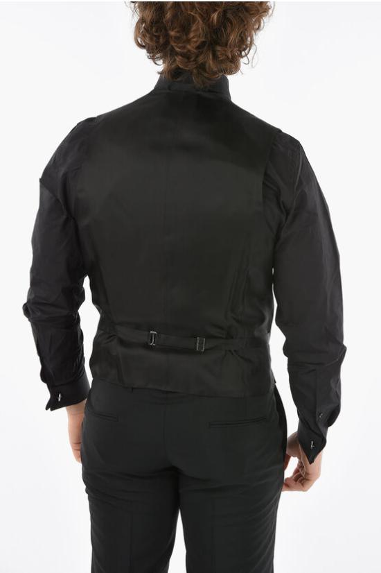  꼬르넬리아니 베스트 87CZ03 1167142 040 Nero Rosso - CORNELIANI