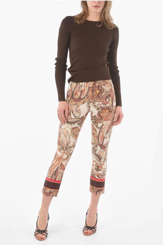  루시아 크롭 팬츠 SAMARCANDATROMBETTA Multicolor - LUCIAH
