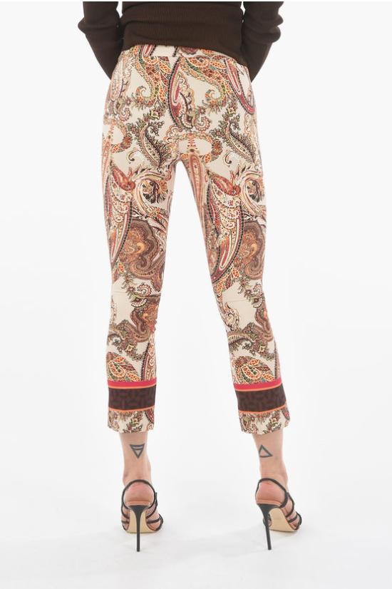  루시아 크롭 팬츠 SAMARCANDATROMBETTA Multicolor - LUCIAH