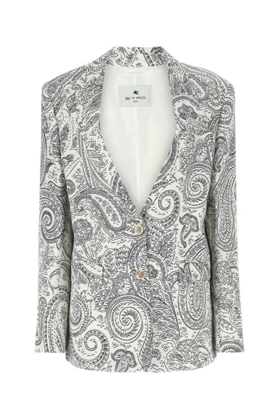  에트로 / 여성 페이즐리 패턴 테일러드 자켓 121891920 990 BPG