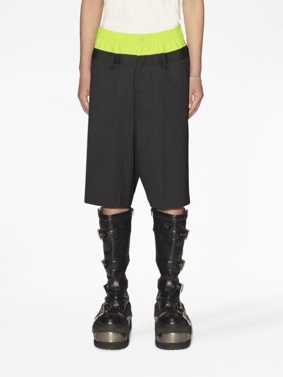  엠부시 숏팬츠 BMCB024S23FAB001 0900 Grigio scuro giallo - AMBUSH