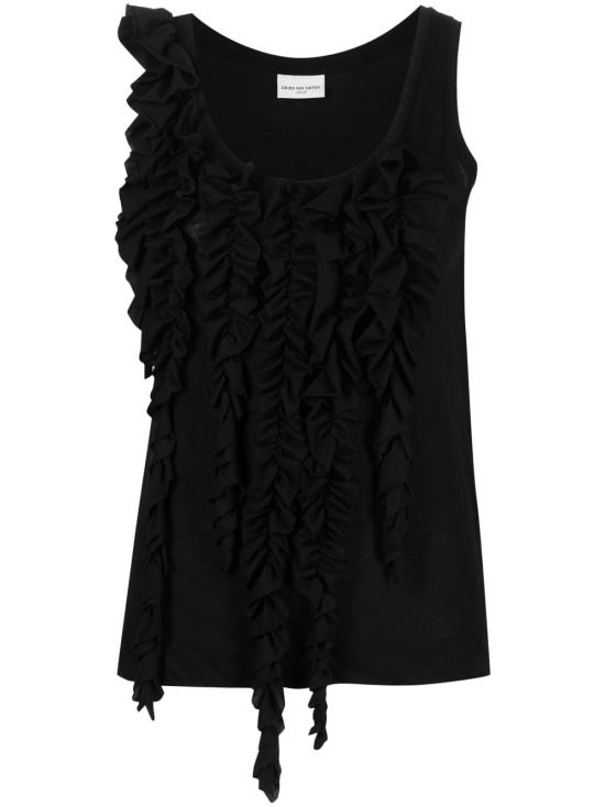  드리스 반 노튼 민소매 티셔츠 2310111176606e BLACK 900