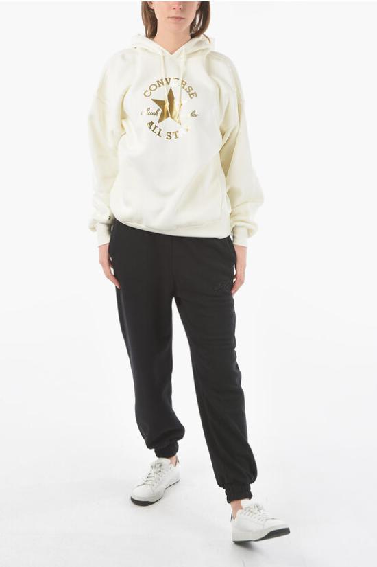  컨버스 후드 티셔츠 10024672 A01 White - CONVERSE