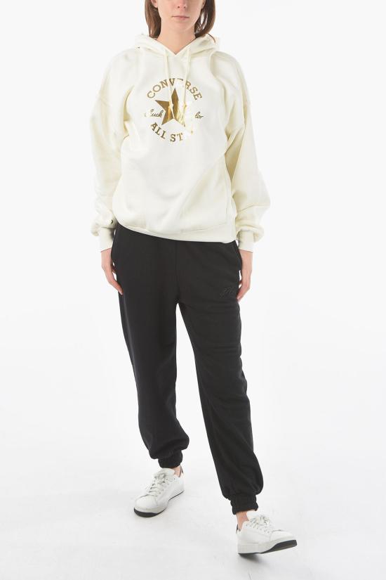 컨버스 후드 티셔츠 10024672 A01 White - CONVERSE