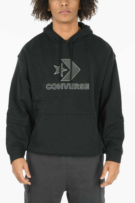  컨버스 후드 티셔츠 10024915 A01 Black