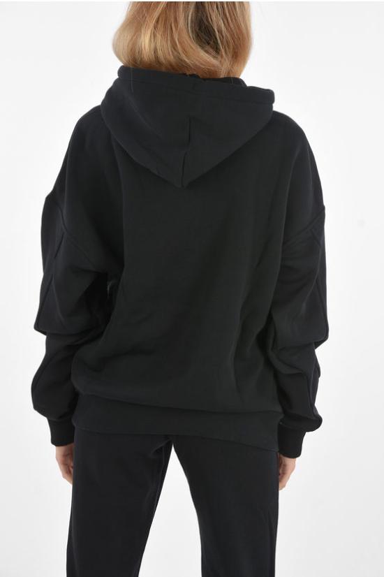  컨버스 후드 티셔츠 10021657 A05 Black - CONVERSE