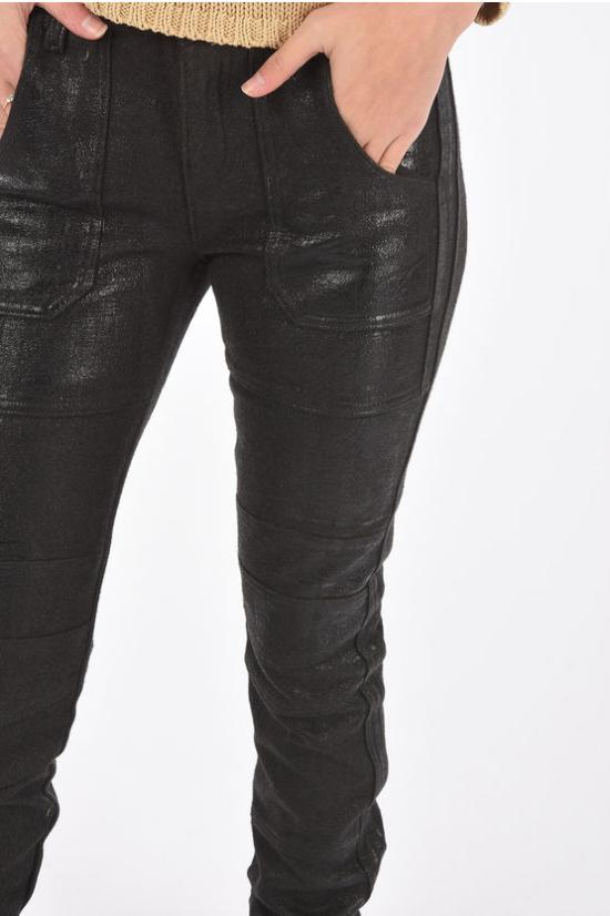  디젤 가죽 팬츠 00S991 BG35F 5EA Black - DIESEL