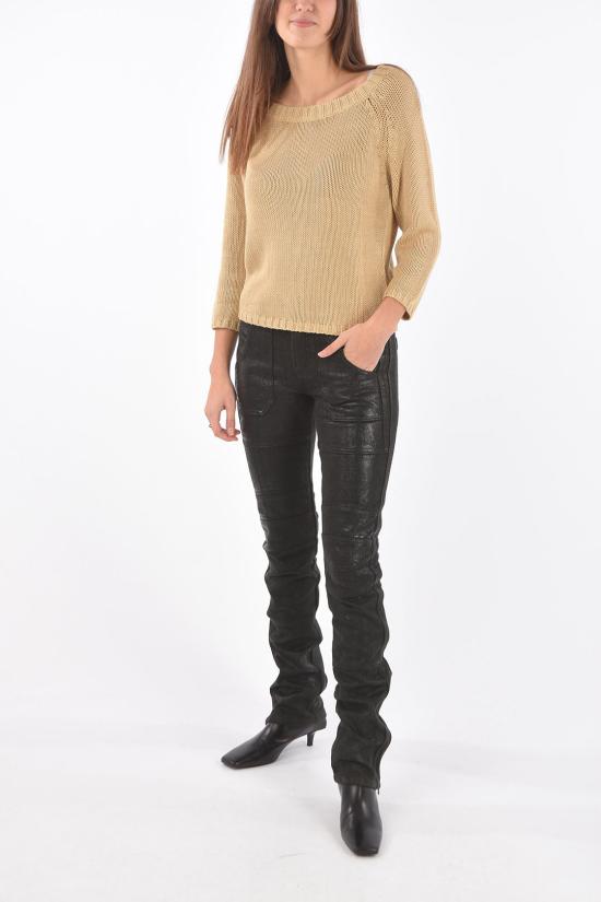  디젤 가죽 팬츠 00S991 BG35F 5EA Black - DIESEL