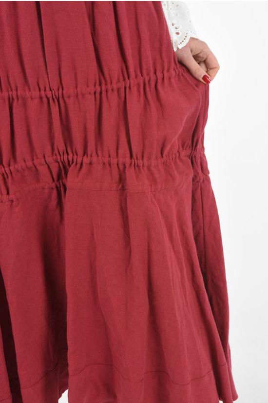  Brock Collection 롱 스커트 BRPS35006A BS025A 605 Burgundy - OTHER BRANDS