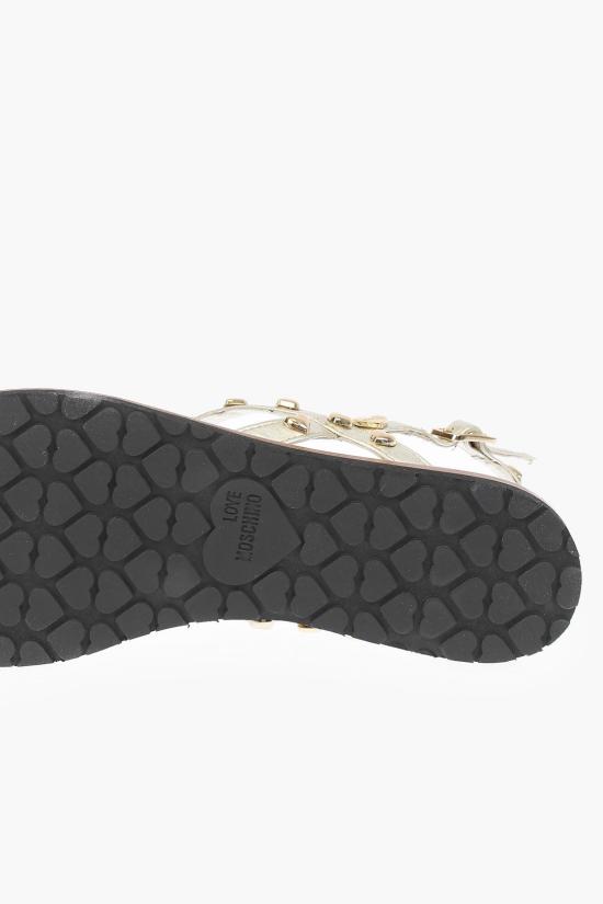  모스키노 샌들 JA16151G0CJB0900 Gold - MOSCHINO