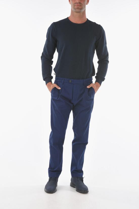  크루나 스트레이트 팬츠 S RAVAL1P L 520NAVY Blue - CRUNA