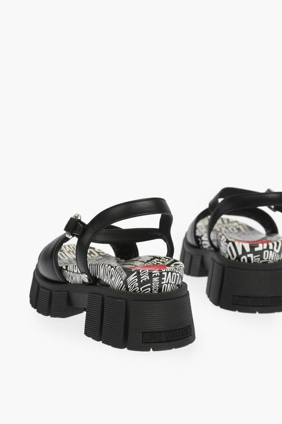  모스키노 샌들 JA16327G0EIAL000 Black - MOSCHINO