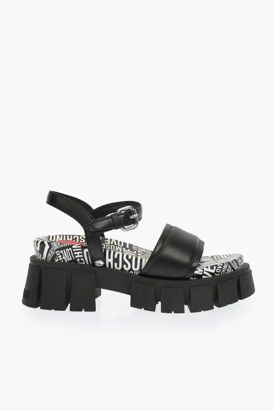 모스키노 샌들 JA16327G0EIAL000 Black - MOSCHINO