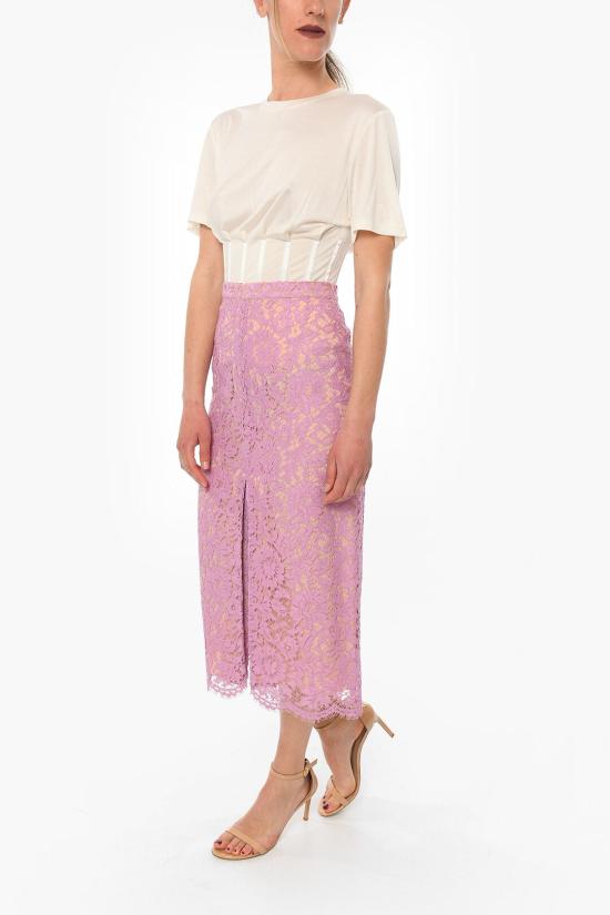  슈퍼 블론드 스커트 SB LONG LACE SKIRT4 Violet - SUPER BLOND