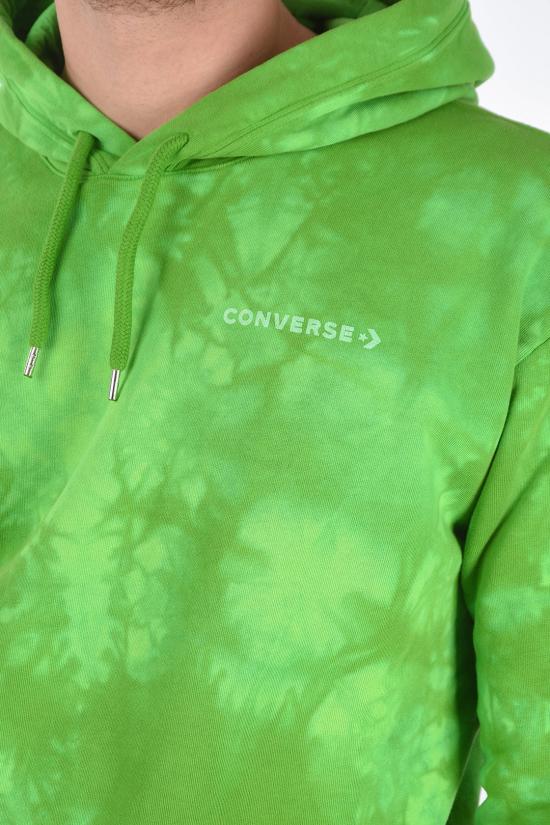  컨버스 후드 티셔츠 10021317 A02 Green - CONVERSE