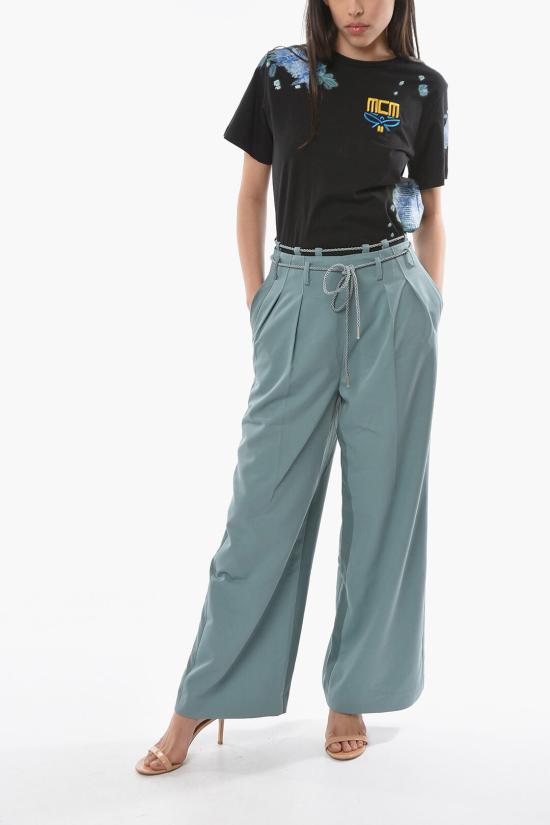  앤더슨벨 팔라초 팬츠 PS22APA517W BLUE Blue - ANDERSSON BELL