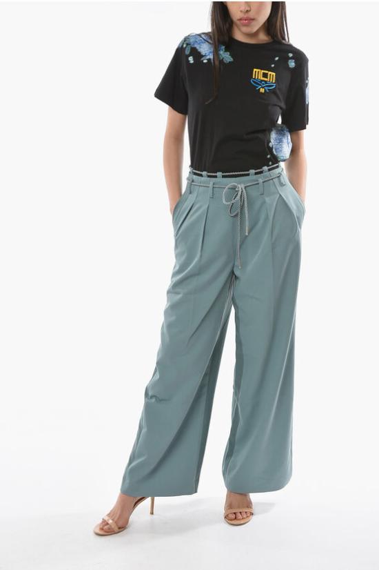  앤더슨벨 팔라초 팬츠 PS22APA517W BLUE Blue - ANDERSSON BELL