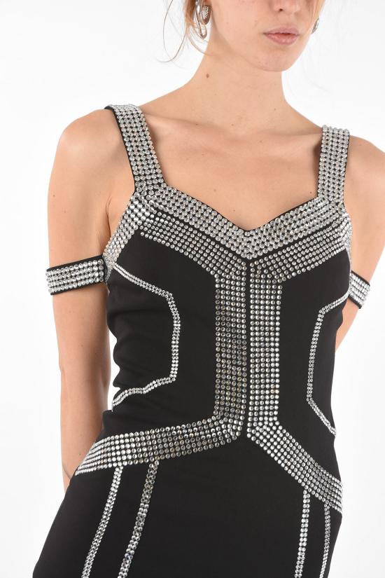  필립 플레인 숏 원피스 S19C WRG0957 PTE008N 02 Black - PHILIPP PLEIN