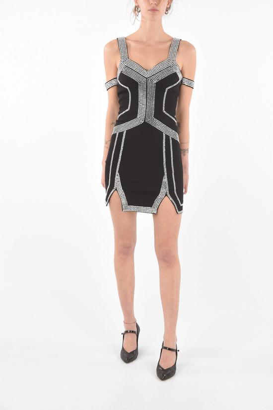  필립 플레인 숏 원피스 S19C WRG0957 PTE008N 02 Black