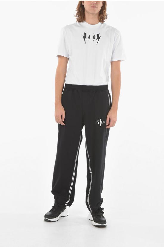  닐바렛 트레이닝/조거 팬츠 PBJP027A S571S 042 Black - NEIL BARRETT