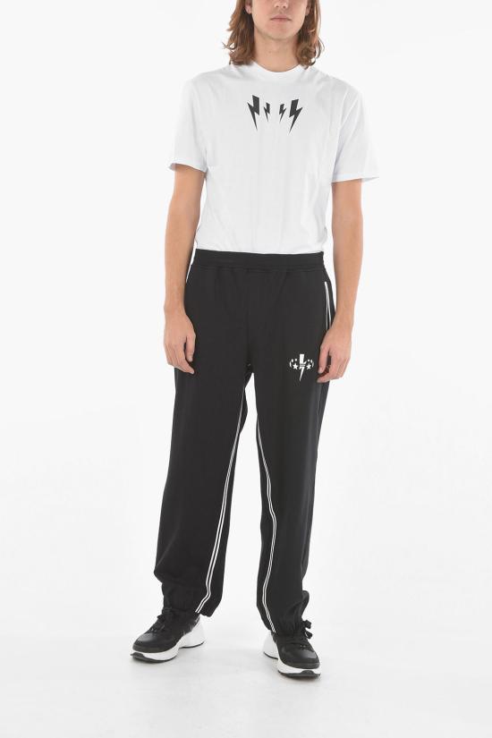  닐바렛 트레이닝/조거 팬츠 PBJP027A S571S 042 Black - NEIL BARRETT