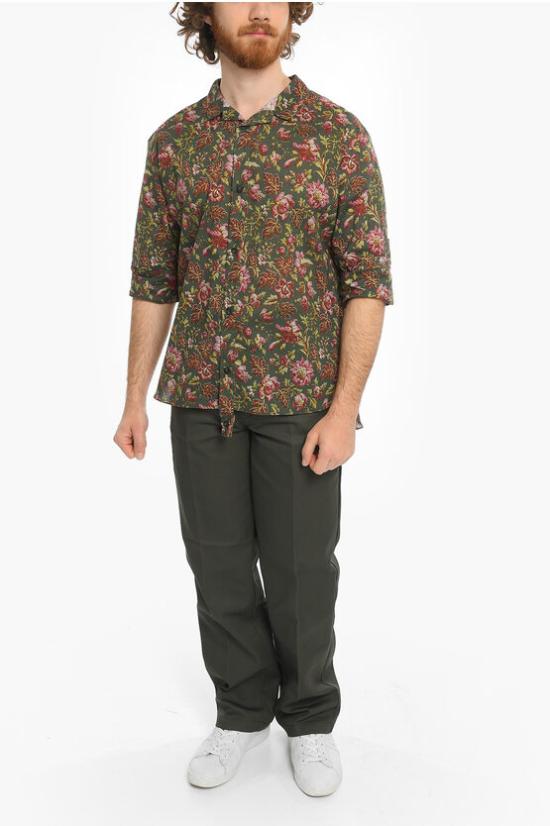  바이 왈리드 반팔 셔츠 110249MLAURENTINE GREEN Green - BY WALID