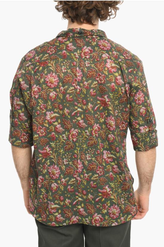  바이 왈리드 반팔 셔츠 110249MLAURENTINE GREEN Green - BY WALID