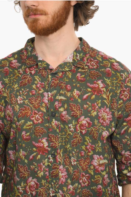  바이 왈리드 반팔 셔츠 110249MLAURENTINE GREEN Green - BY WALID