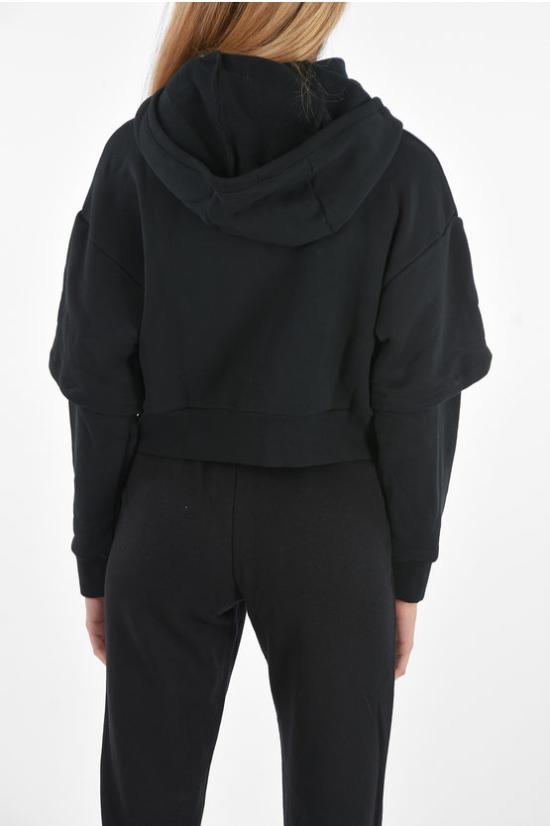  컨버스 후드 티셔츠 10023336 A03 Black - CONVERSE