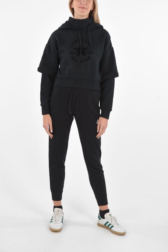  컨버스 후드 티셔츠 10023336 A03 Black - CONVERSE