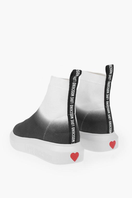  모스키노 스니커즈 JA15274G1EIZF00A Black White - MOSCHINO