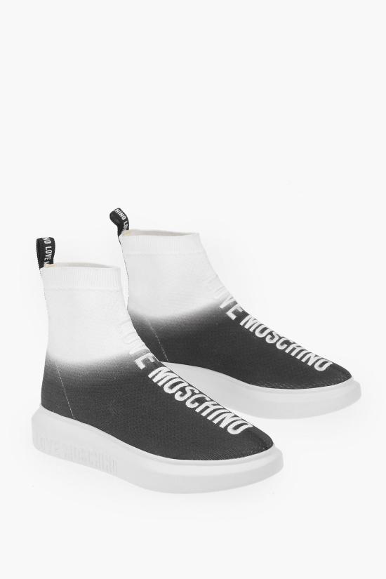  모스키노 스니커즈 JA15274G1EIZF00A Black White