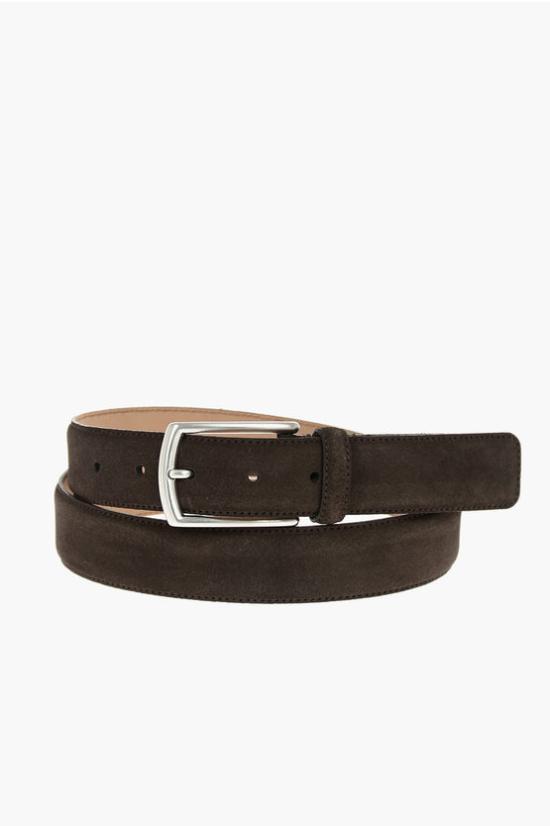  에르메네질도제냐 가죽 벨트 J1261B B3CT3G TDM Brown